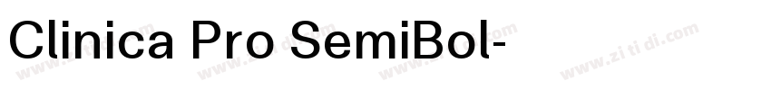 Clinica Pro SemiBol字体转换 Clinica Pro SemiBol字体转换